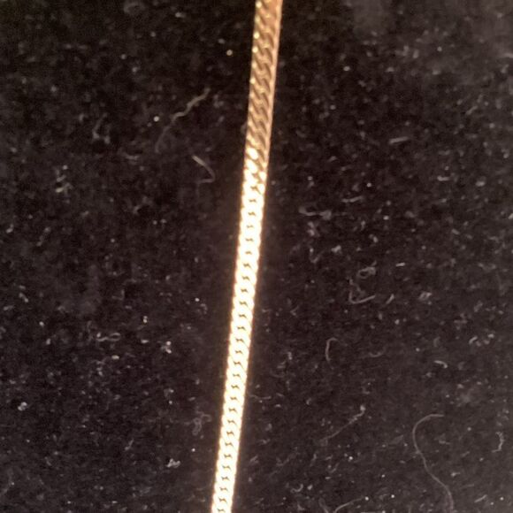 Goldtone Herringbone Necklace - Picture 5 of 6